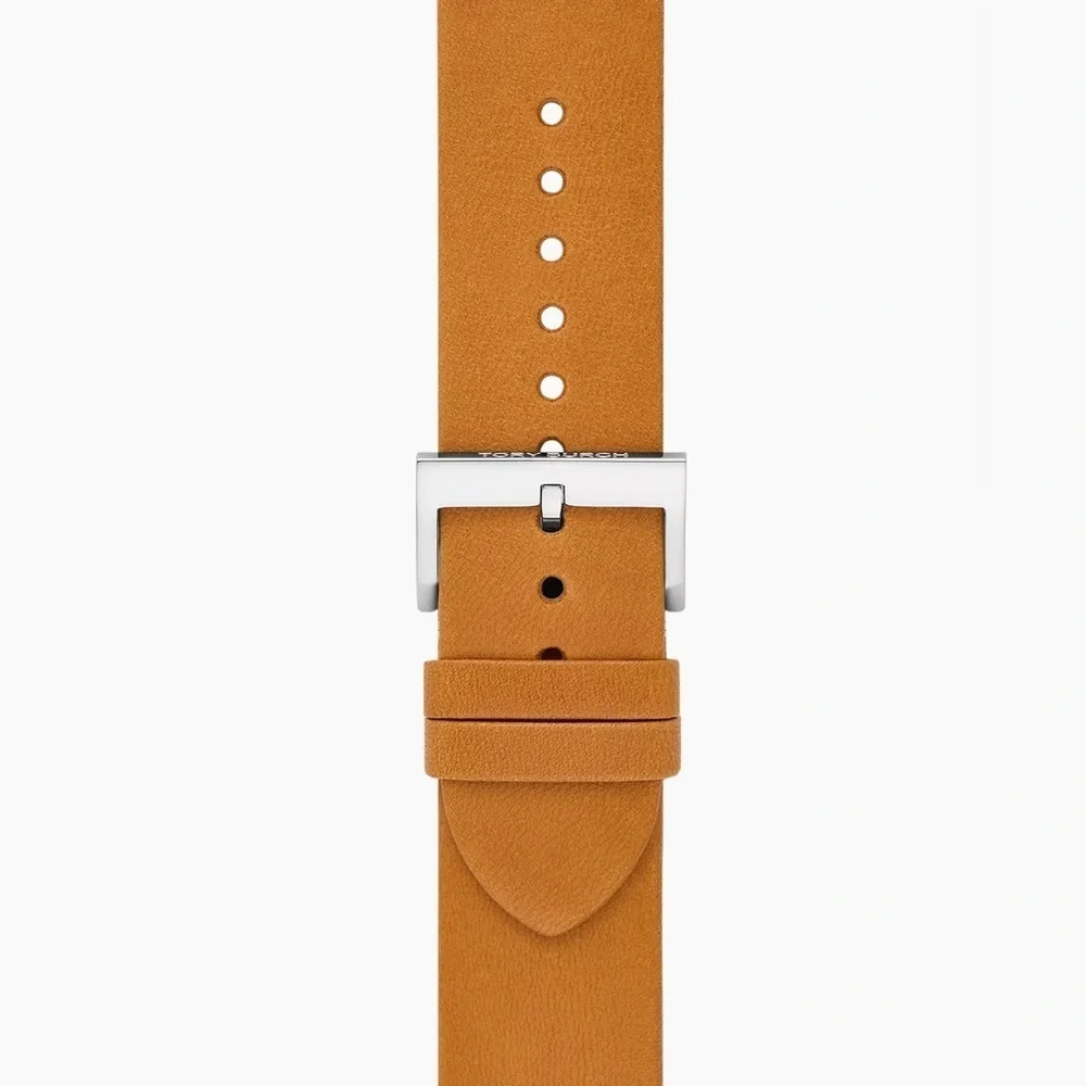 NWT! New! Tory Burch Apple Watch Band 38-45mm -Mcgraw Leather -Tan
